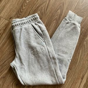 Gray puma joggers